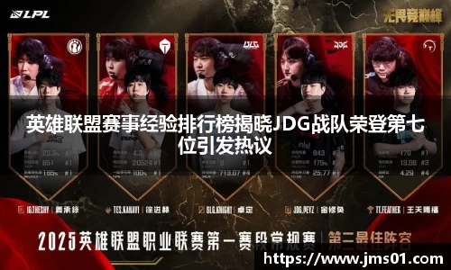 英雄联盟赛事经验排行榜揭晓JDG战队荣登第七位引发热议