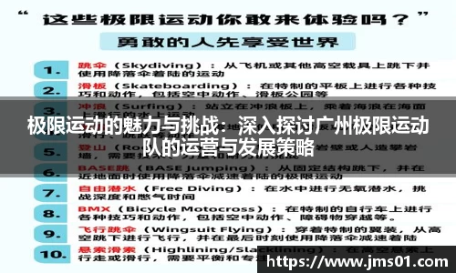 极限运动的魅力与挑战：深入探讨广州极限运动队的运营与发展策略